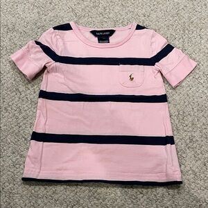 Toddler Girls’ Ralph Lauren Striped Tee